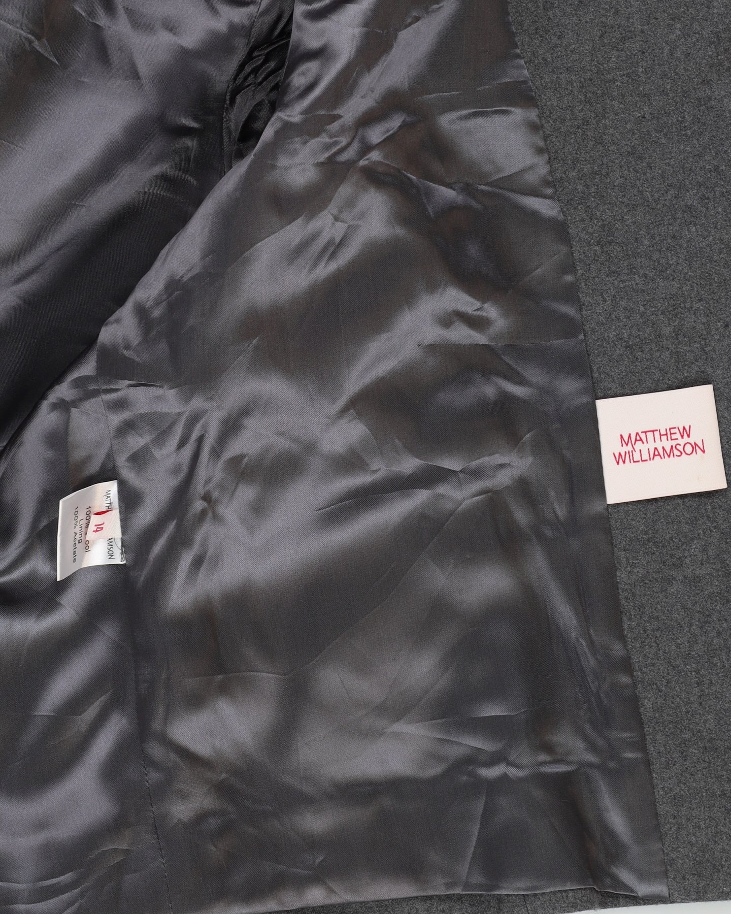 Matthew Williamson Grey Wool Jacket - M