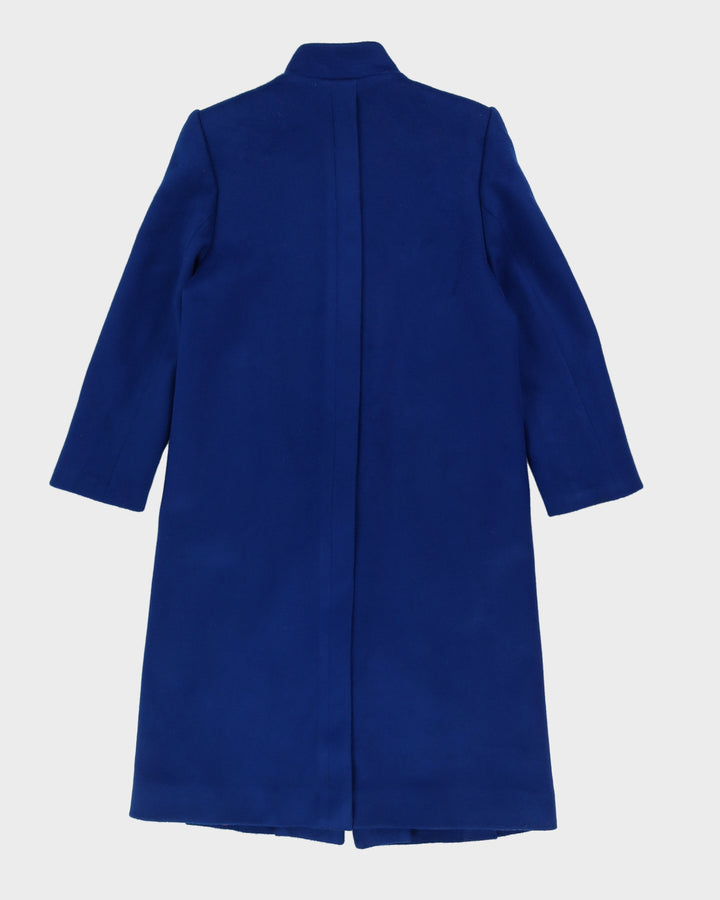 00s Blue Wool Overcoat - S