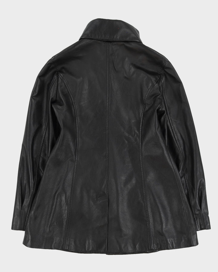 Neto Black Leather Jacket  - M