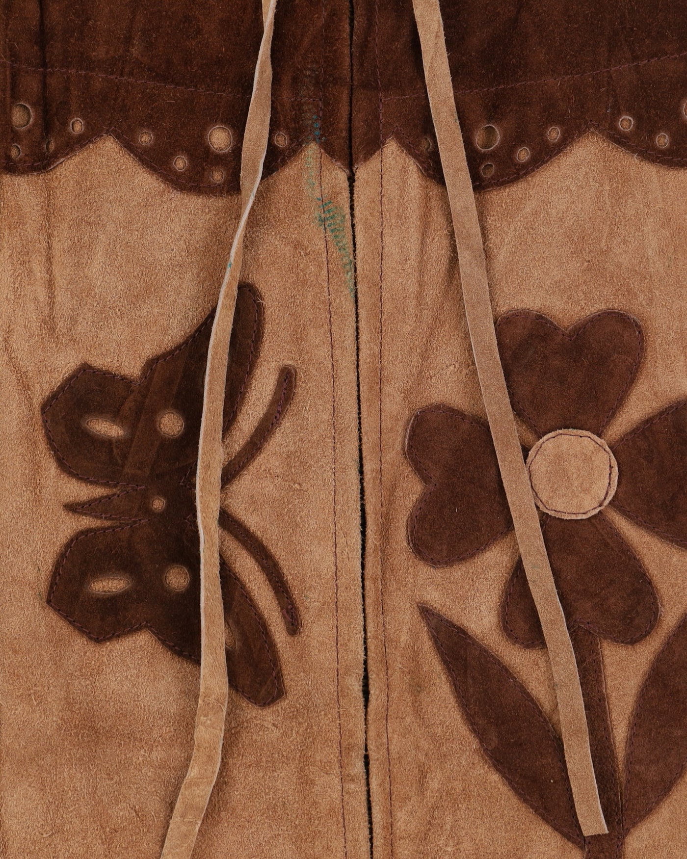 Vintage 1970s Brown Suede Cape - S / M
