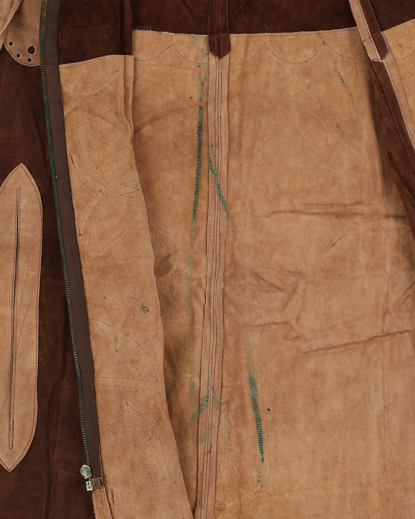 Vintage 1970s Brown Suede Cape - S / M