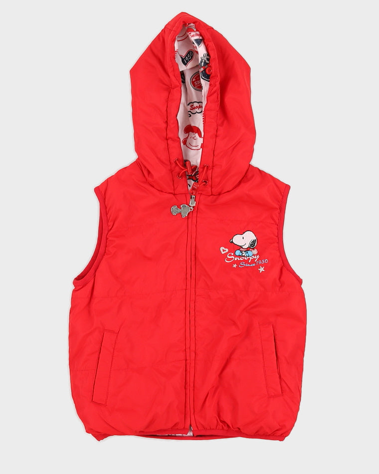Snoopy Red Quilted Body Warmer