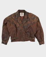 Vintage 80s G-III Leather Fashions Jacket - S