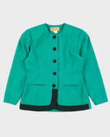 Green Blazer Style Jacket - M