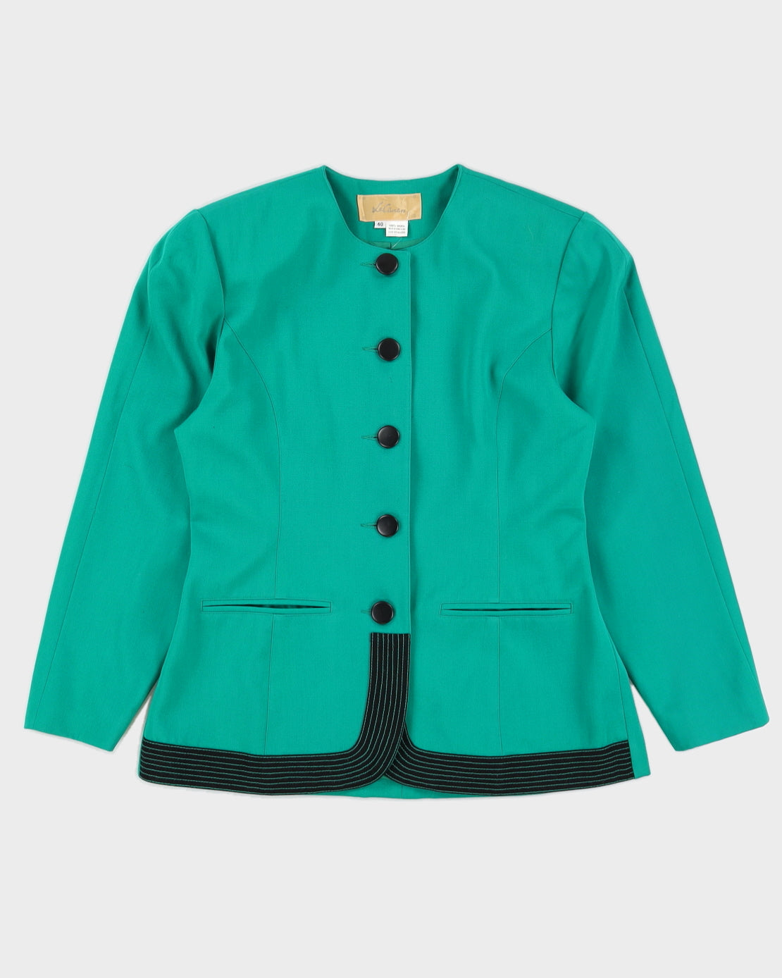 Green Blazer Style Jacket - M