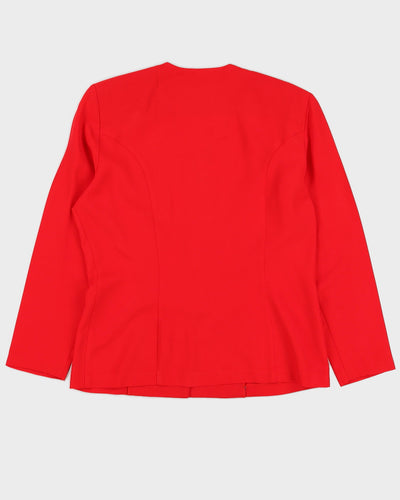 00s Red Blazer Jacket - L