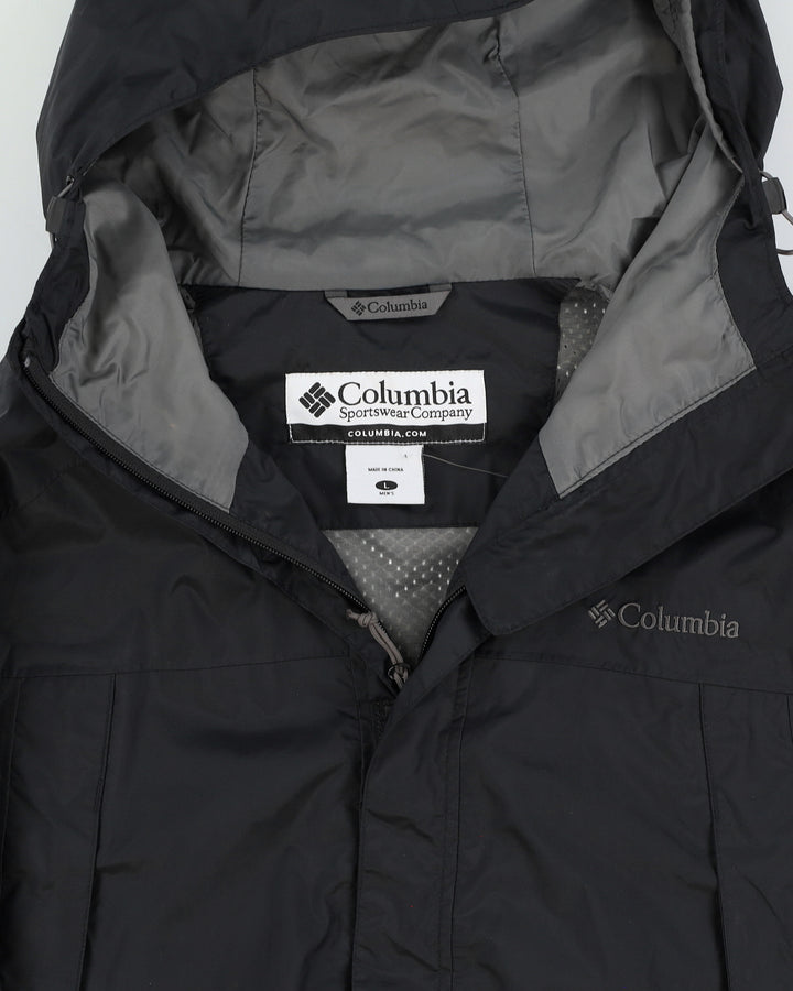 Columbia Men's Black Nylon Hooded Jacket - L