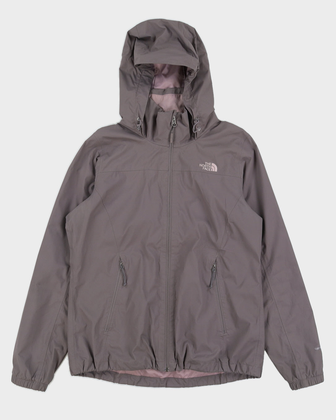 The North Face Grey Hooded DryVent Windbreaker - L