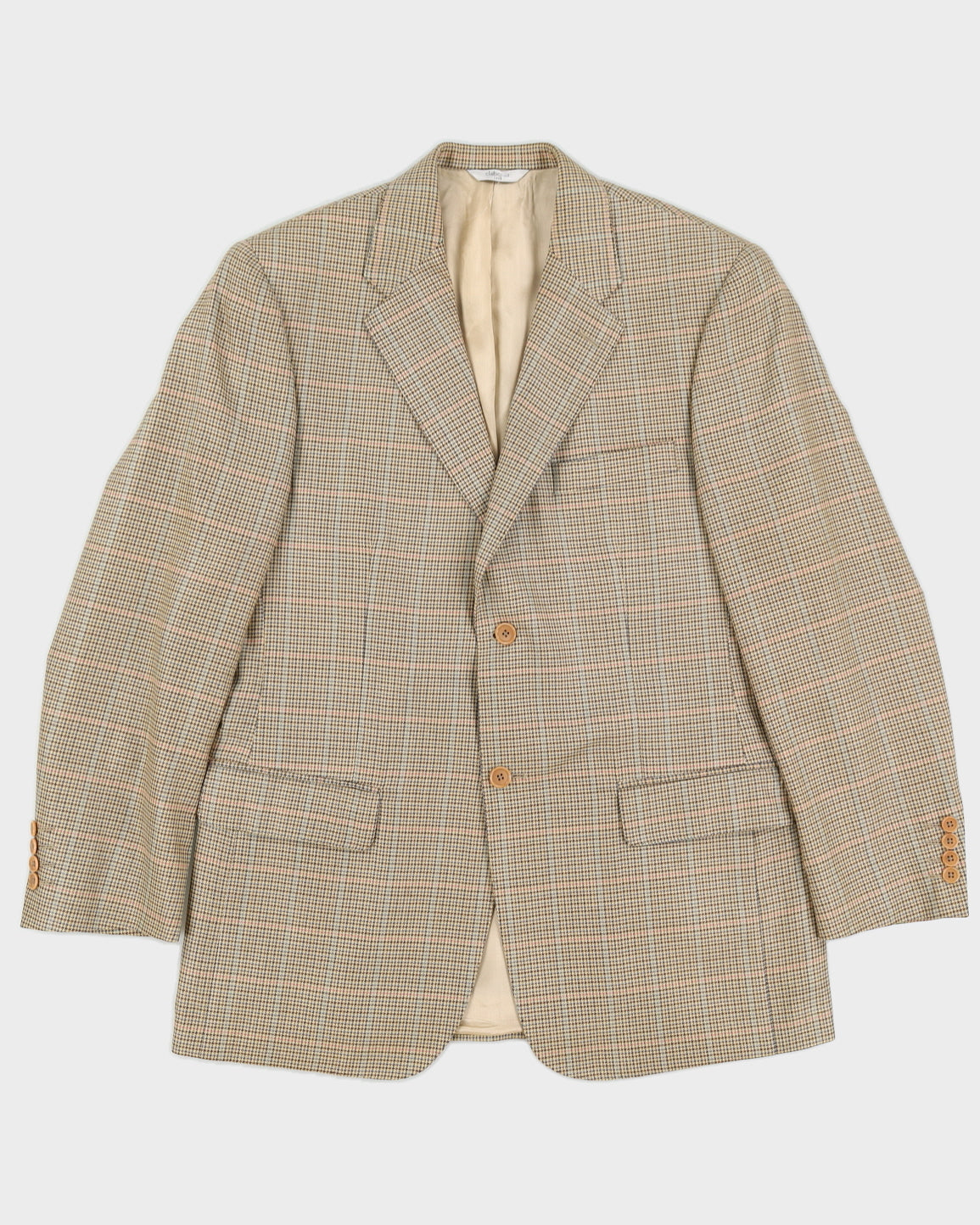 Vintage 90s Claiborne Houndstooth Blazer - L
