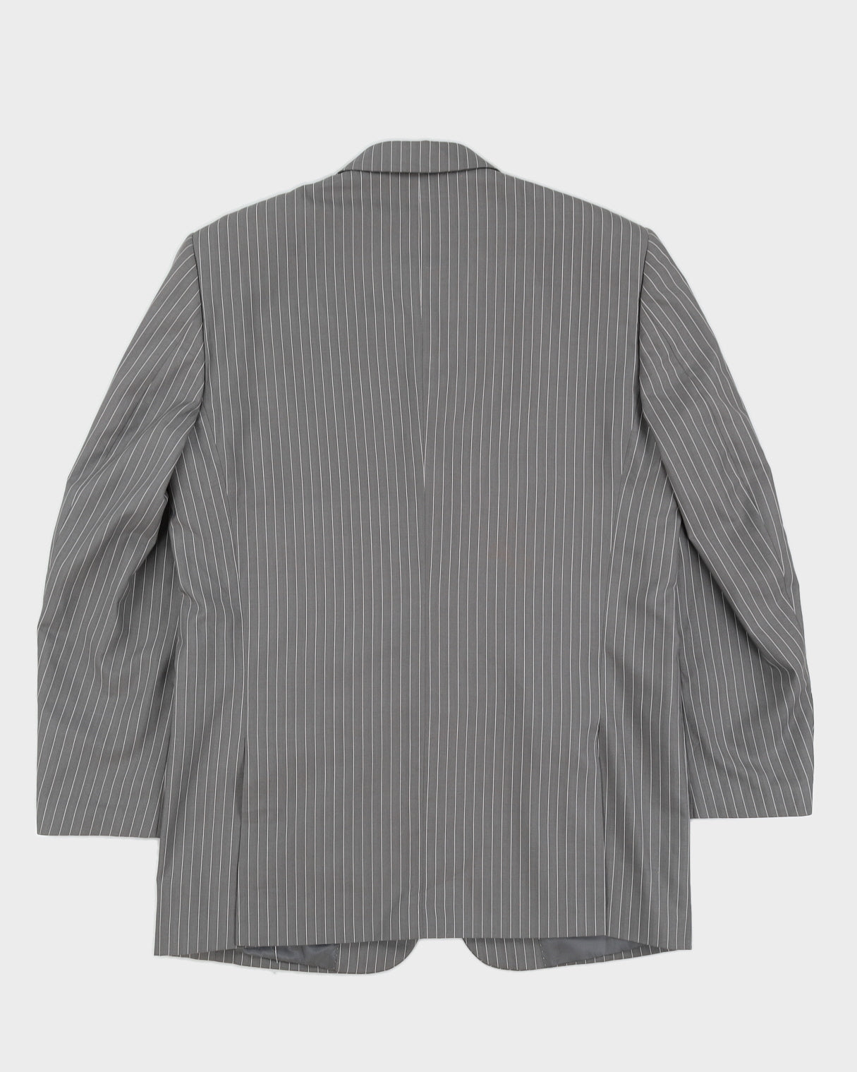 Vintage 90s Piacci Grey Pinstripe Blazer - L