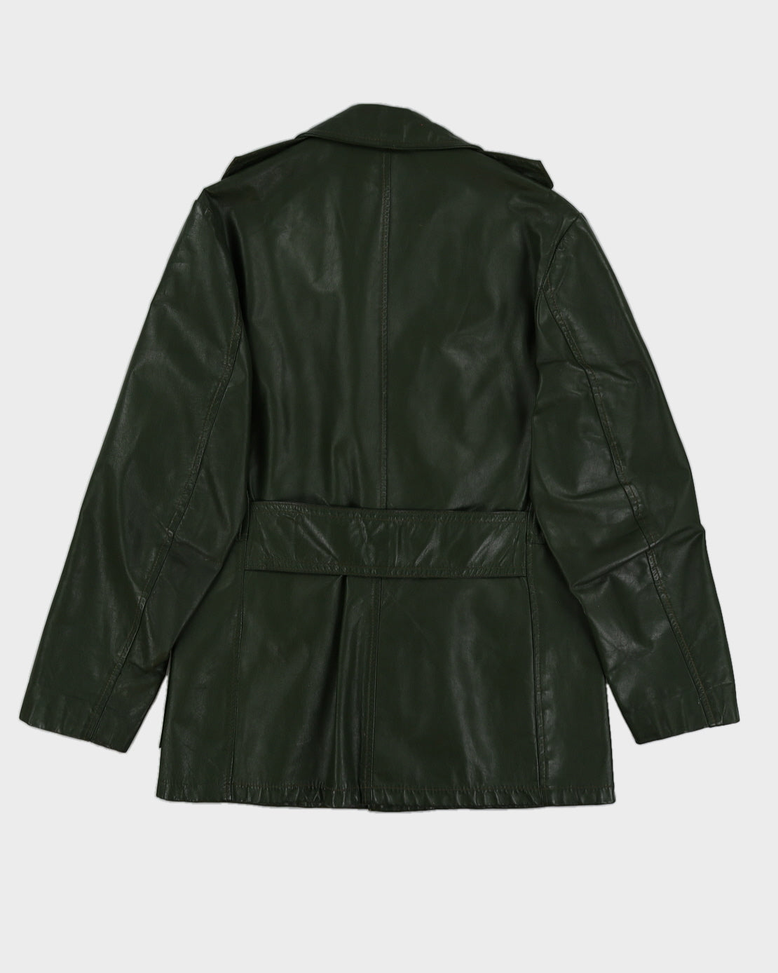 Vintage 70s Victoria Green Leather Blazer - M