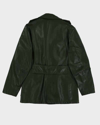 Vintage 70s Victoria Green Leather Blazer - M