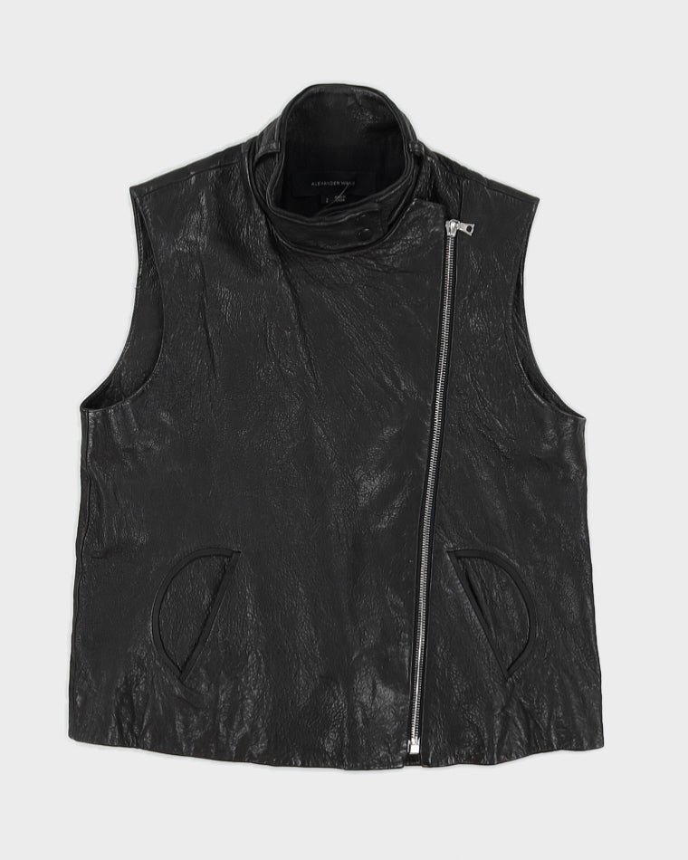 Alexander Wang Black Leather Vest - M