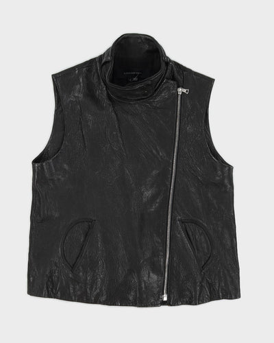 Alexander Wang Black Leather Vest - M
