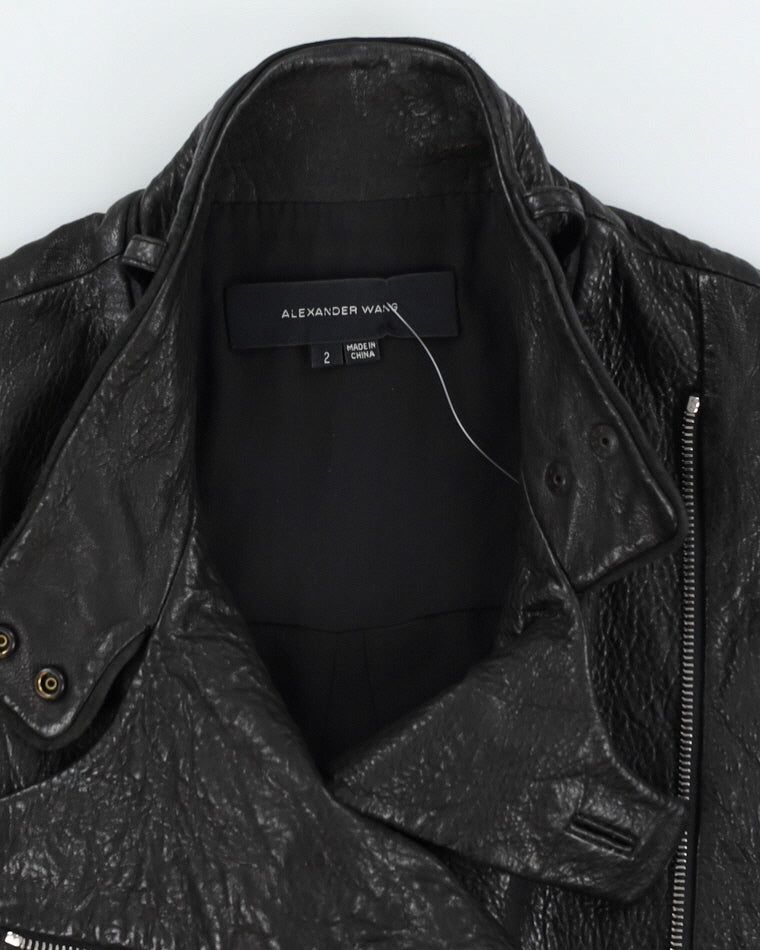 Alexander Wang Black Leather Vest - M