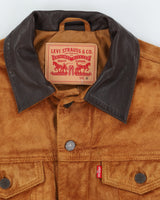 Levi's Suede Brown Button Up Jacket - M