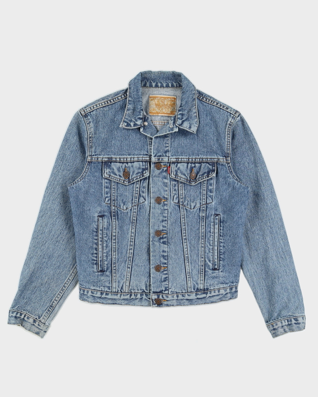 Vintage 90s Levi's Medium Wash Blue Denim Jacket - S