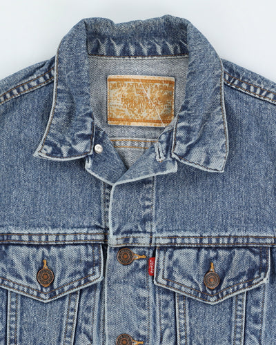Vintage 90s Levi's Medium Wash Blue Denim Jacket - S