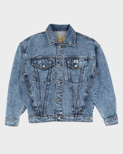 Vintage 80s Hoko Jeans Stone Wash Blue Denim Jacket - L