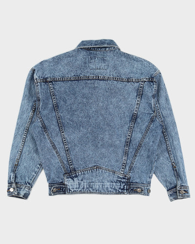 Vintage 80s Hoko Jeans Stone Wash Blue Denim Jacket - L