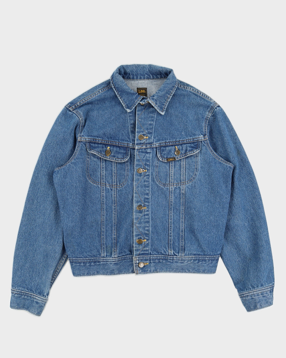 Vintage 90s Lee Medium Wash Blue Denim Jacket - L