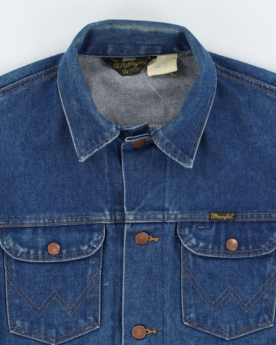 Vintage 70s Wrangler Medium Wash Blue Denim Jacket - M