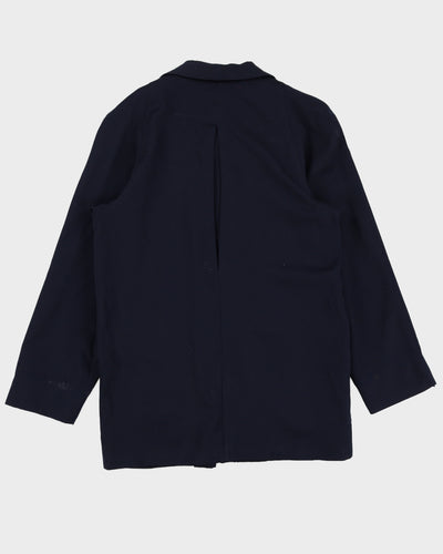 Vintage 80s Don Vito Navy Blazer Coat - L