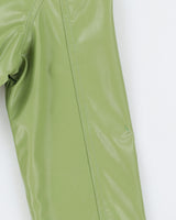 Y2K 00s RW &amp; Co Green Pleather Moto Jacket - XS