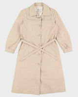 Vintage 70s London Fog Beige Women's Coat - S/M