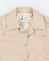 Vintage 70s London Fog Beige Women's Coat - S/M