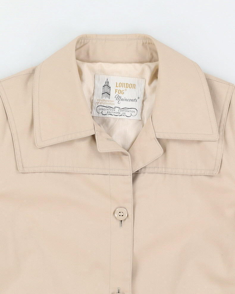 Vintage 70s London Fog Beige Women's Coat - S/M