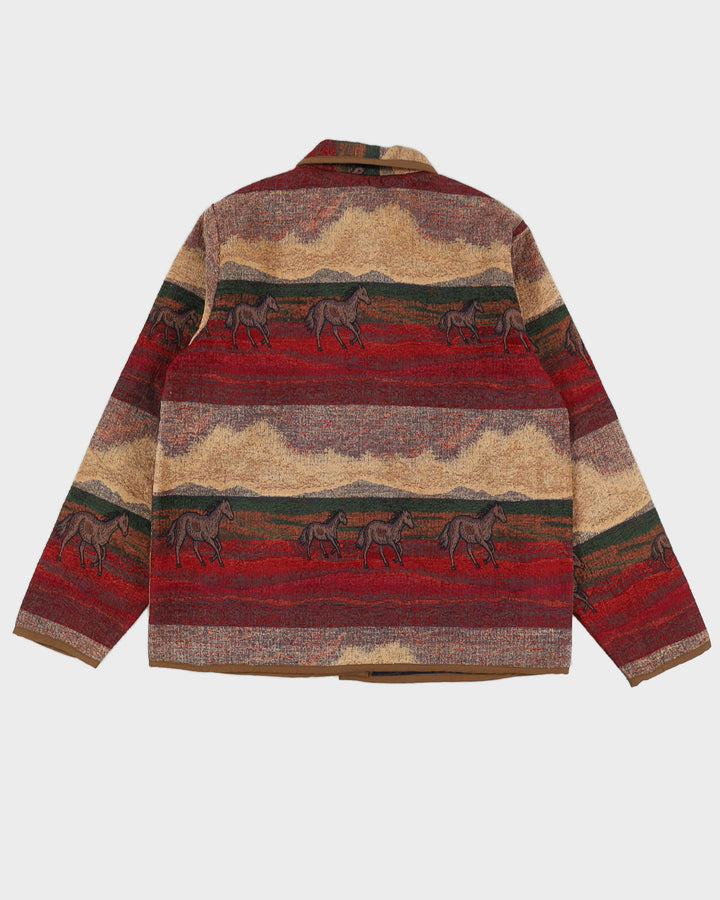 Vintage 90s Keren Hart Horse Button Up Jacket - S