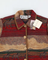 Vintage 90s Keren Hart Horse Button Up Jacket - S