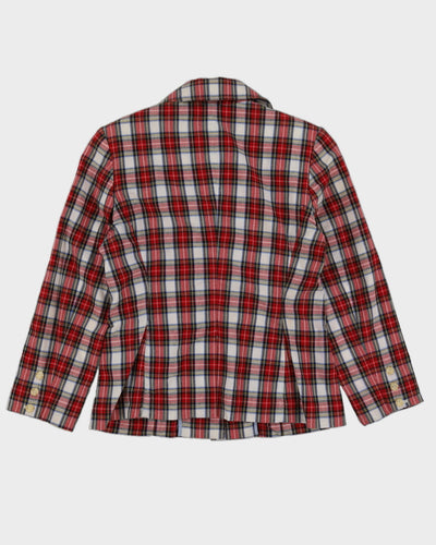 Tommy Hilfiger Women's Red Check Blazer - S