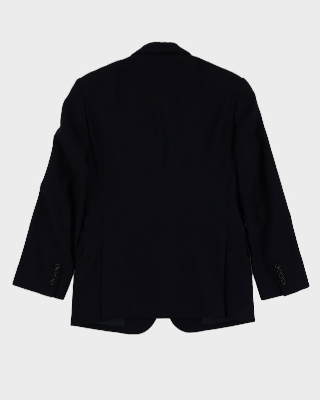 Vintage 90s Polo By Ralph Lauren Navy Wool Blazer - S
