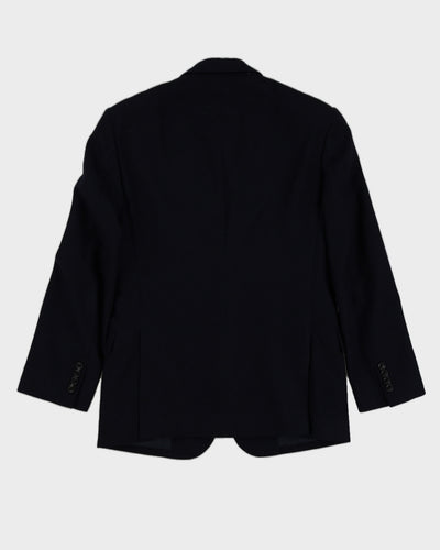Vintage 90s Polo By Ralph Lauren Navy Wool Blazer - S