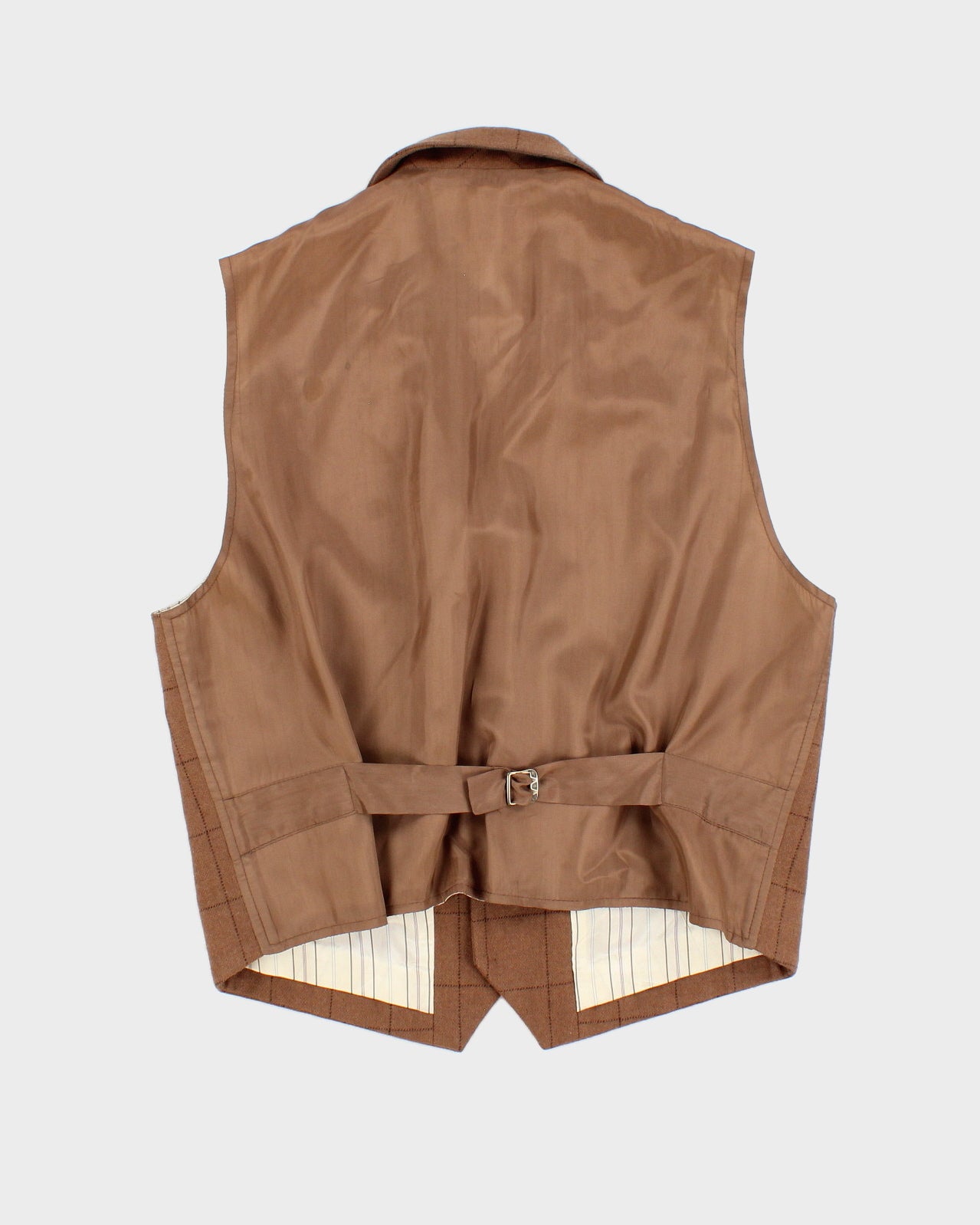 Vintage 90s Ralph Lauren Brown Wool Waistcoat - M