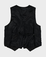 Vintage 90s Fashion Fantasy Sequin Easter Bunny Vest - M
