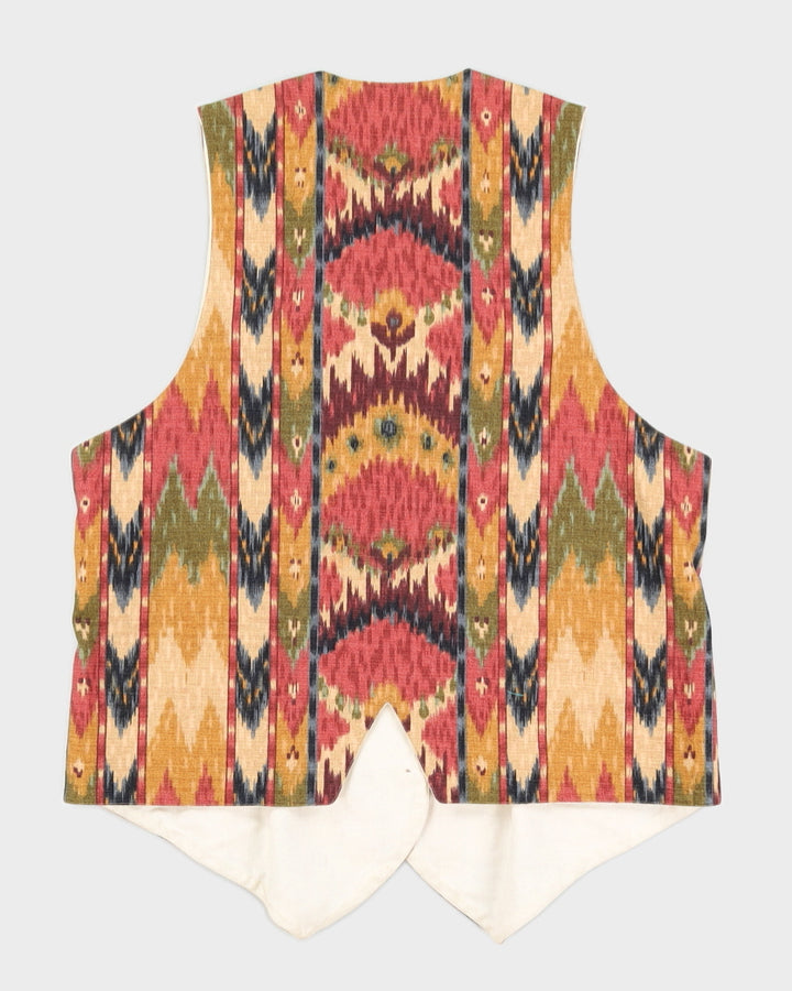 Aztec Inspired Patterned Waistcoat - L