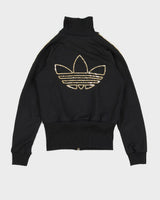 Y2K 00s Adidas Women's Fitted Sequin Track Jacket - S