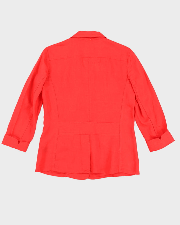 Red Ralph Lauren Linen Blazer - S