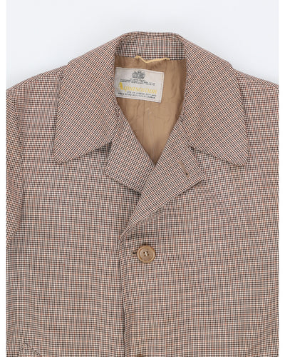 Vintage Aquascutum Houndstooth Coat - L