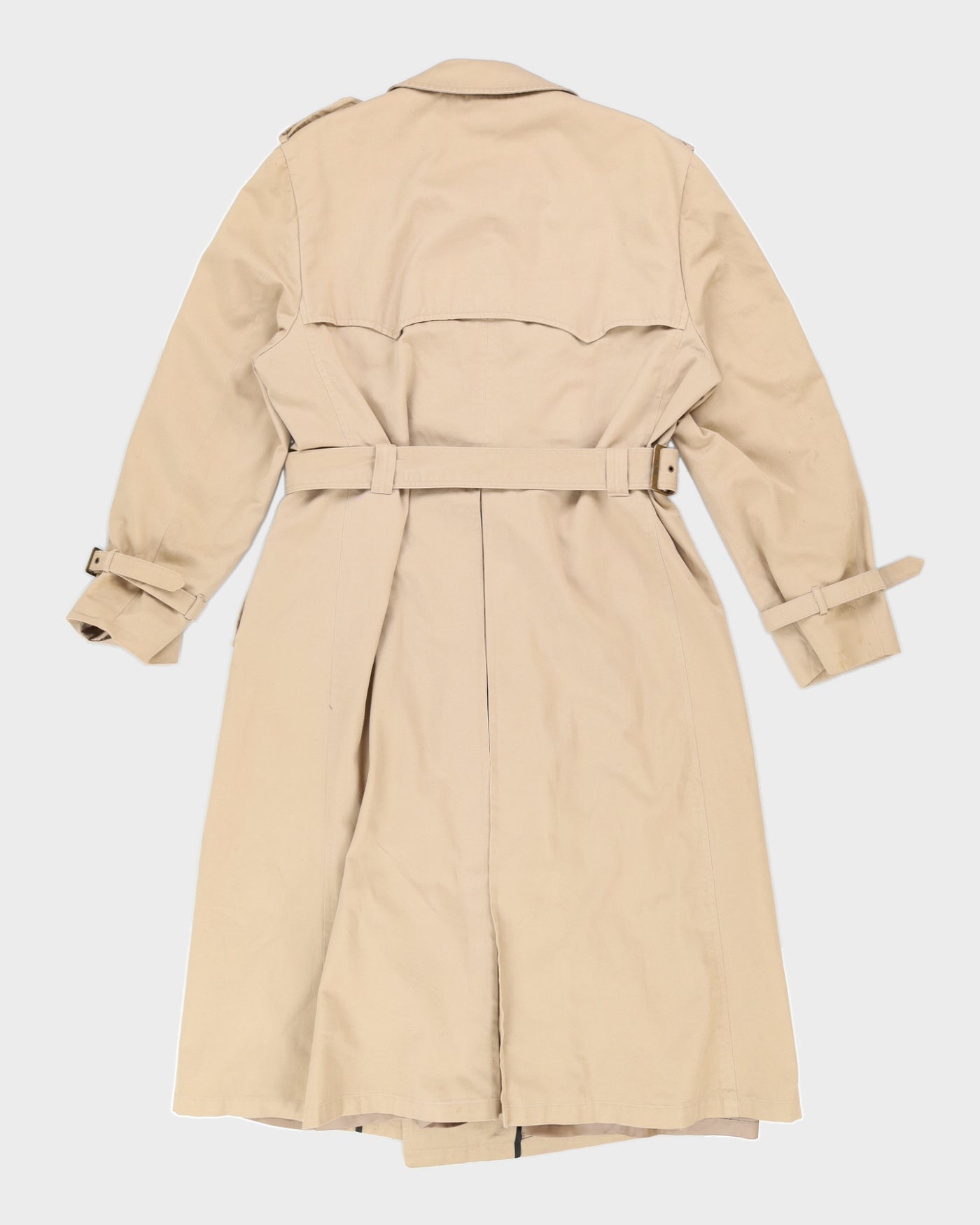 Vintage Christian Dior Double Breasted Beige Mac Coat - L