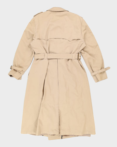 Vintage Christian Dior Double Breasted Beige Mac Coat - L