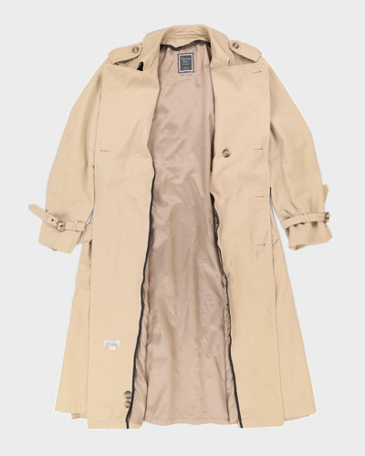 Vintage Christian Dior Double Breasted Beige Mac Coat - L