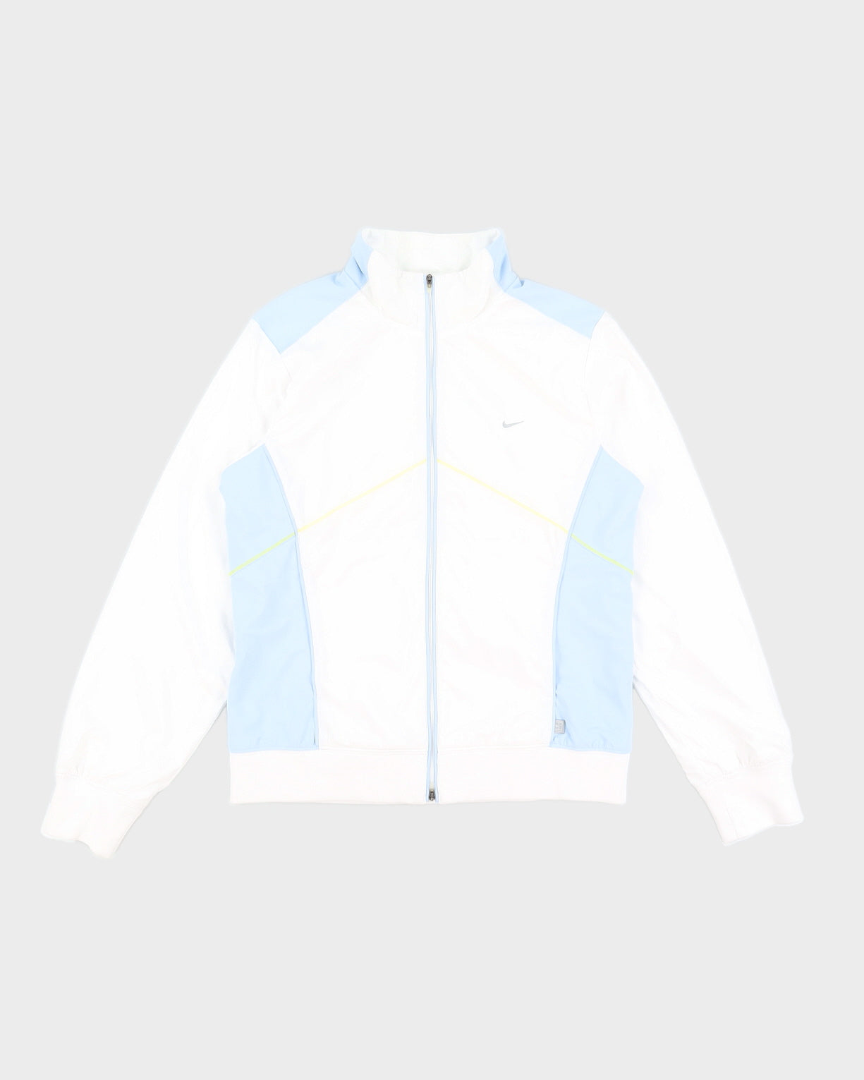 00s Y2K Nike White Track Jacket - L