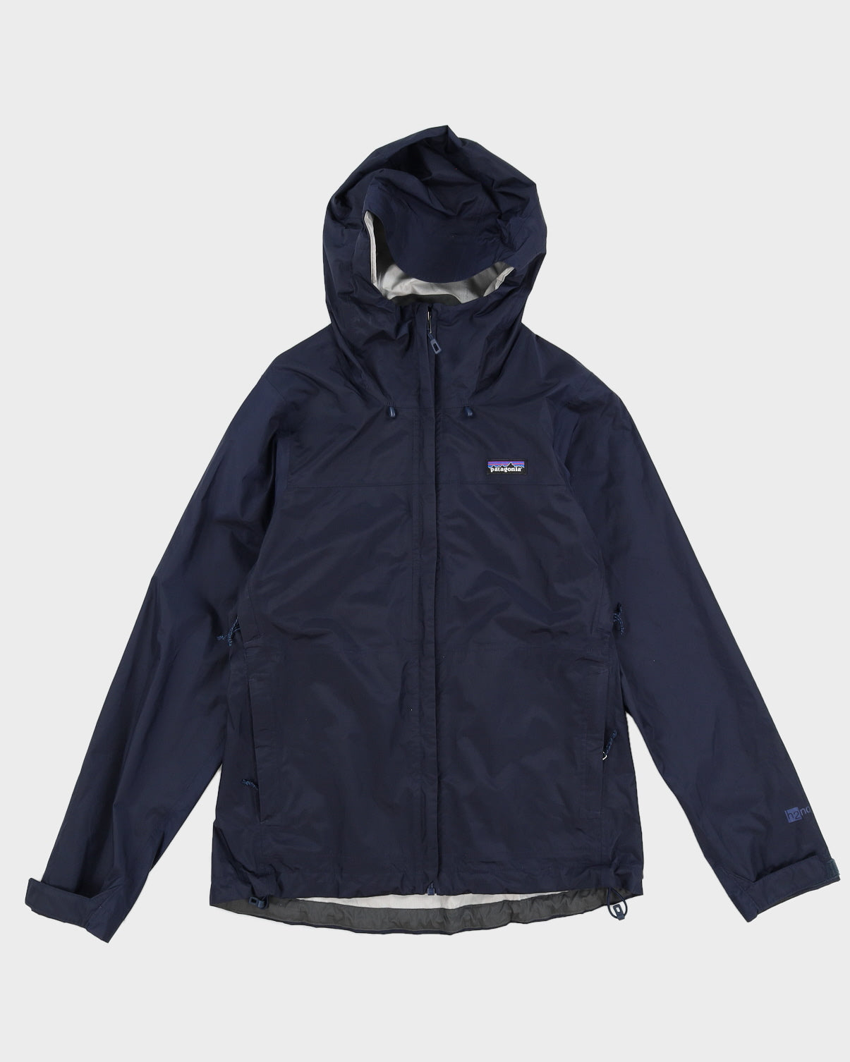 Patagonia Blue Navy H2NO Hooded Windbreaker Jacket - M