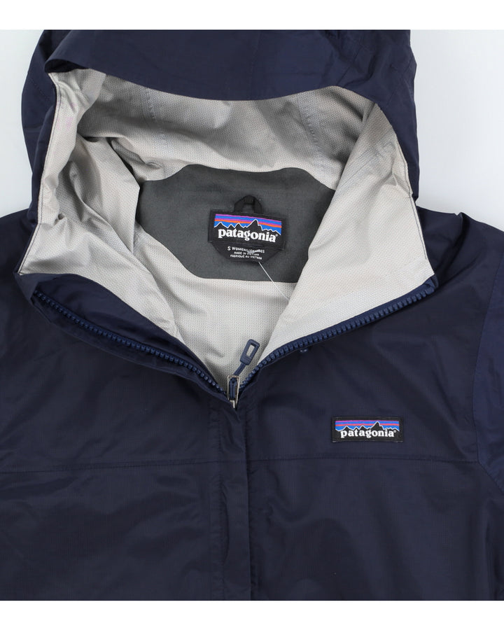 Patagonia Blue Navy H2NO Hooded Windbreaker Jacket - M