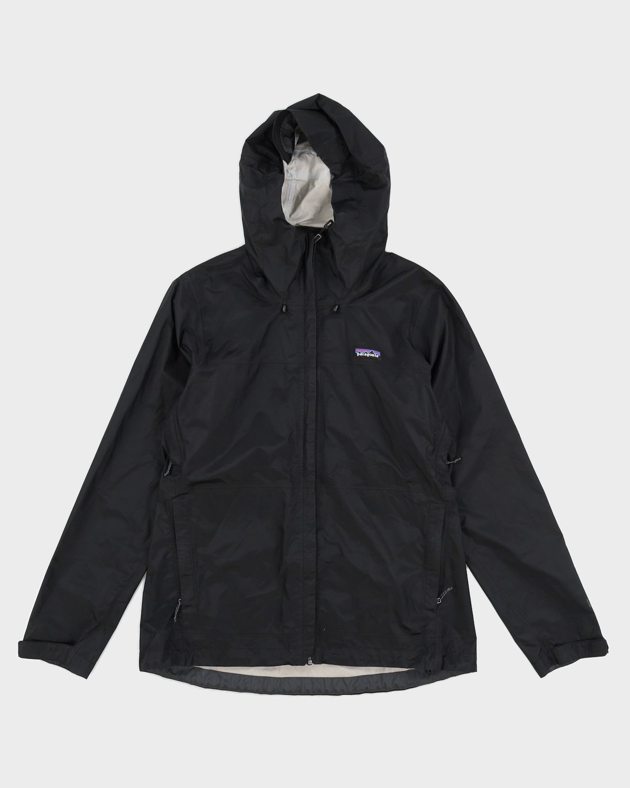 Patagonia Black H2NO Hooded Windbreaker Jacket - L