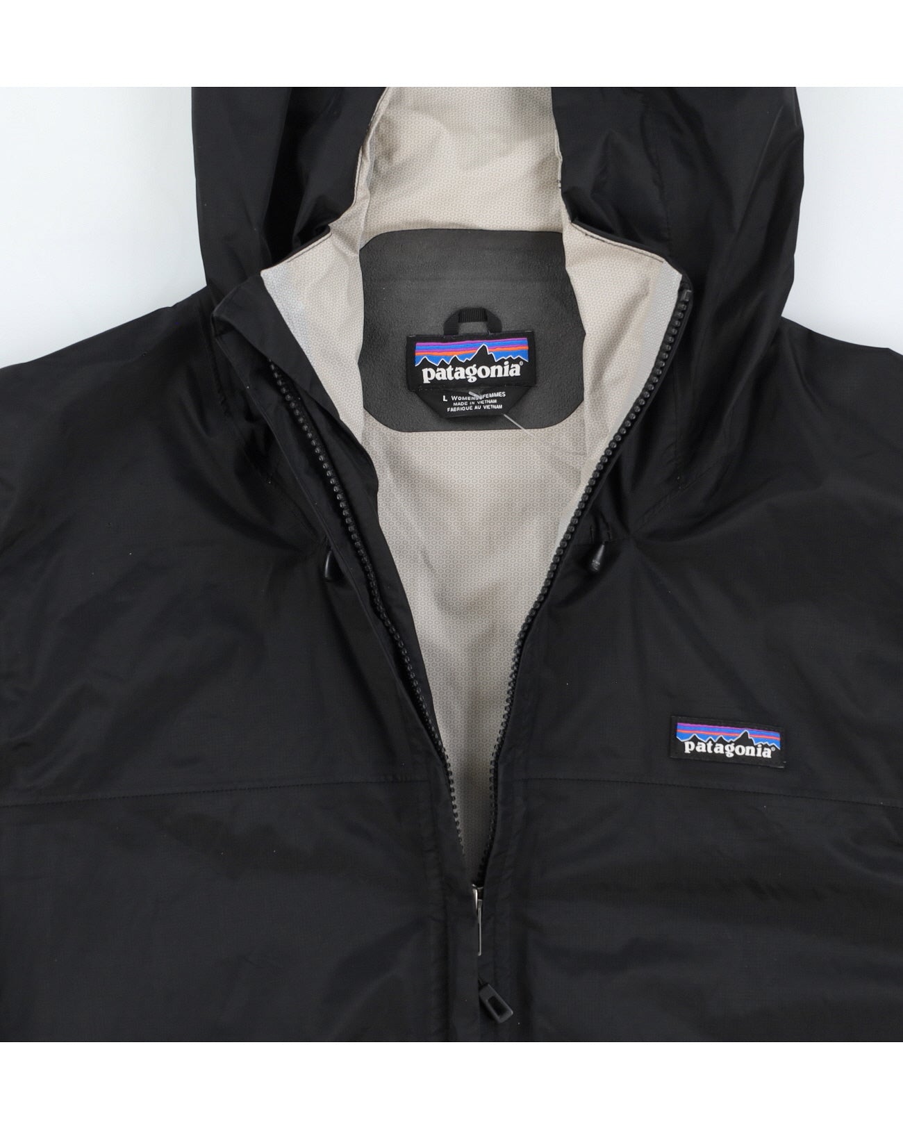 Patagonia Black H2NO Hooded Windbreaker Jacket - L